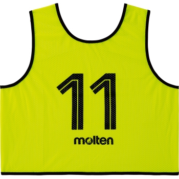 molten （モルテン） マルチスポーツ ビブス・ゼッケン ゲームベストＧＶ１０枚セット（蛍光レモン） 【グリーン】 GS0113KL ビブス ビブス メンズ・レディース 男性用・女性用 モルテン グリーン 緑 2019 {SK}
