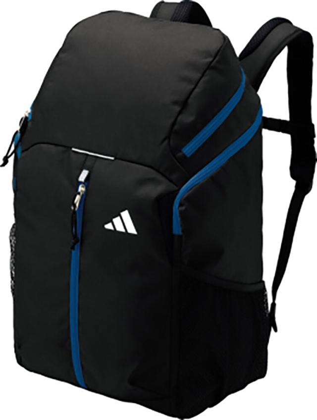 adidas （アディダス） サッカー バッグ ボール用デイパック 32L 黒色×青色 【ブラック×ブルー】 ADP41BKB バックパック ボールバック ブラック 黒 青 23 {SK}