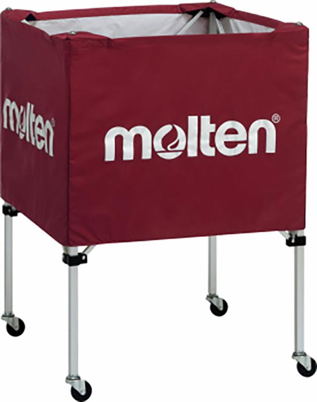 molten （モルテン） 学校体育器具 器具・備品 ボールカゴ 折りたたみ式ボールカゴ 中・背低 エンジ 【エンジ】 BK0021E 体育館 備品 ワイン 赤茶 23 {SK}