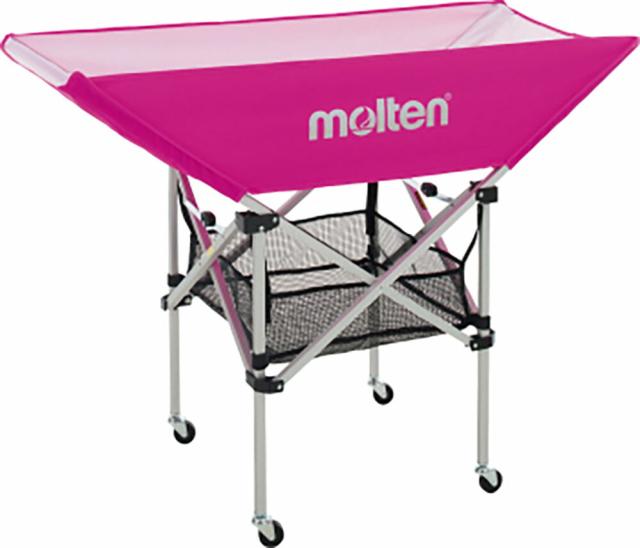 molten （モルテン） 学校体育器具 器具・備品 折りたたみ式平型ボールカゴ 背低 【ピンク】 BK0032-P 体育館 備品 モモ 桃 9999 {SK}