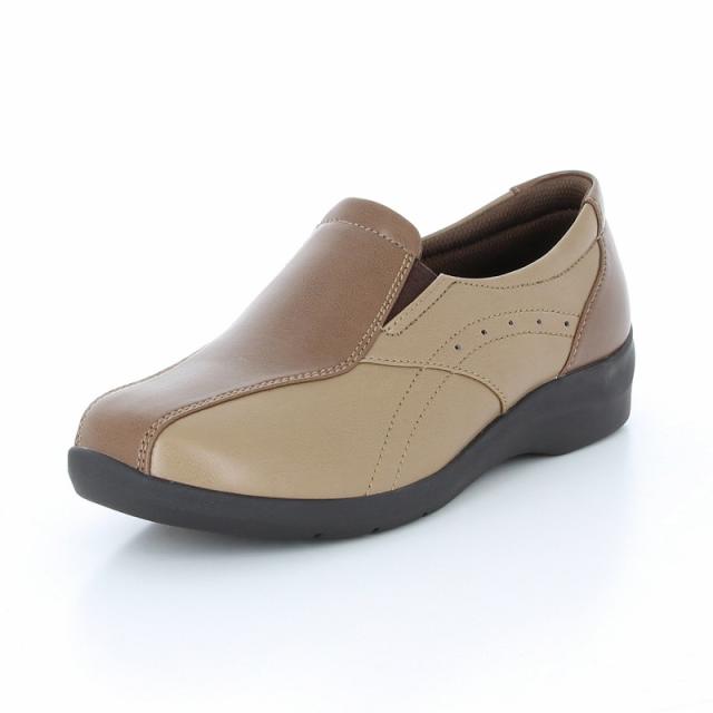 Moonstar(ムーンスター)  スニーカー イブ EVE 196 レディース 【オークコンビ】 12427692 運動靴 カジュアルシューズ スリッポン コンフォート 軽量 婦人用 女性用