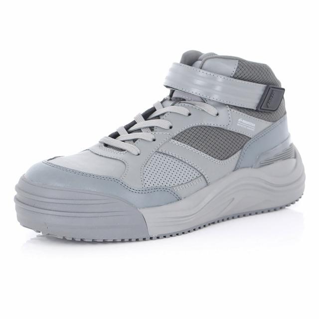 Moonstar（ムーンスター） スニーカー MOONSTAR （ムーンスター） MS ADT02 【グレー】 11410227 ワークシューズ ミッドカット 軽量性 通気性 防滑性 耐久性 メンズ 男性用 灰 25 {SK}