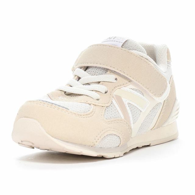 Moonstar（ムーンスター） スニーカー CARROT （キャロット） CR C2365HI コンテ 【アイボリー】 12185428 キッズシューズ ベルクロ つま先ゆったり 屈曲性 抗菌防臭 ハーフサイズ有 ジュニア・キッズ 子供用 肌 25 {SK}