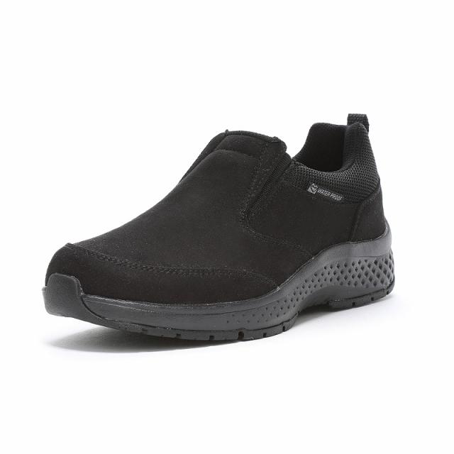 Moonstar（ムーンスター） スリッポン MOONSTAR （ムーンスター） SPLT L173 【ブラック】 12323936 ヒール高4cm 防水 幅広 つま先ゆったり 通気性 抗菌防臭 レディース 女性用 黒 25 {SK}