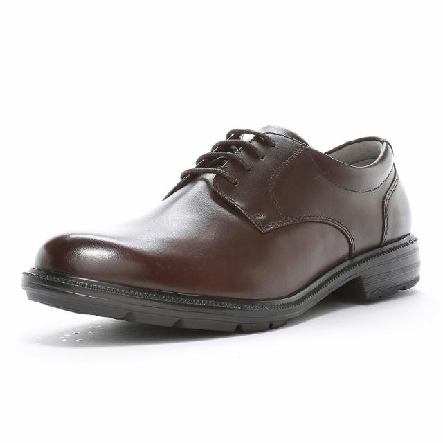 Moonstar（ムーンスター） ビジネスシューズ BALANCE WORKS （バランスワークス） BW4620 【ダークブラウン】 42200579 紳士靴 プレーントゥ 幅広 軽量性 衝撃吸収性 安定性 耐摩耗ラバー 通勤 外回り 就活 メンズ 男性用 茶 25 {SK}