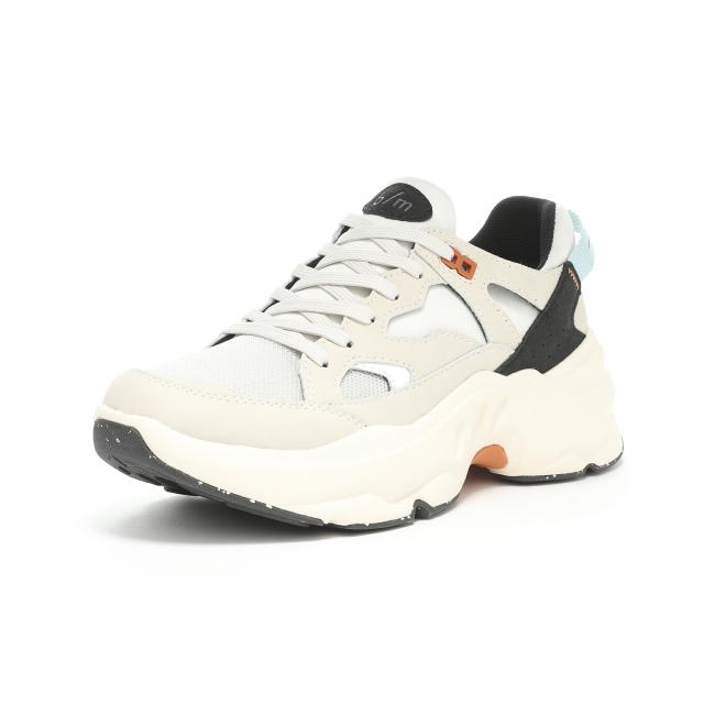 Moonstar（ムーンスター） スニーカー B/M （ビーエム） B/M01チャグ 【サンド】 42700017 ヒール高6cm 厚底 ストリート スポーツ 衝撃吸収 抗菌防臭 メンズ・レディース 男性用・女性用 肌 白 黒 25 {SK}