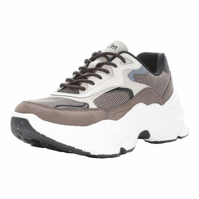 Moonstar（ムーンスター） スニーカー B/M （ビーエム） B/M03アスキャ 【セピア】 42700039 ヒール高6cm 厚底 おしゃれ 衝撃吸収 抗菌防臭 メンズ・レディース 男性用・女性用 茶 25 {SK}