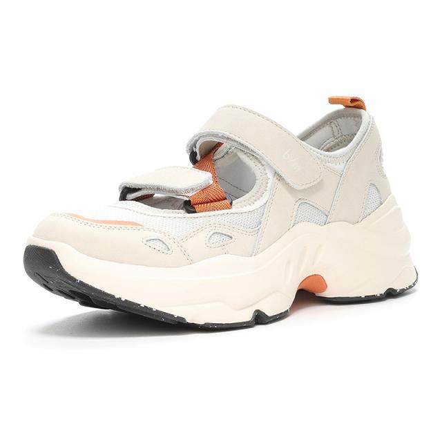 Moonstar（ムーンスター） スニーカー B/M （ビーエム） B/M04オルタ 【アイボリー】 42700041 サンダル ヒール高6cm 衝撃吸収 抗菌防臭 面ファスナー メンズ・レディース 男性用・女性用 肌 25 {SK}