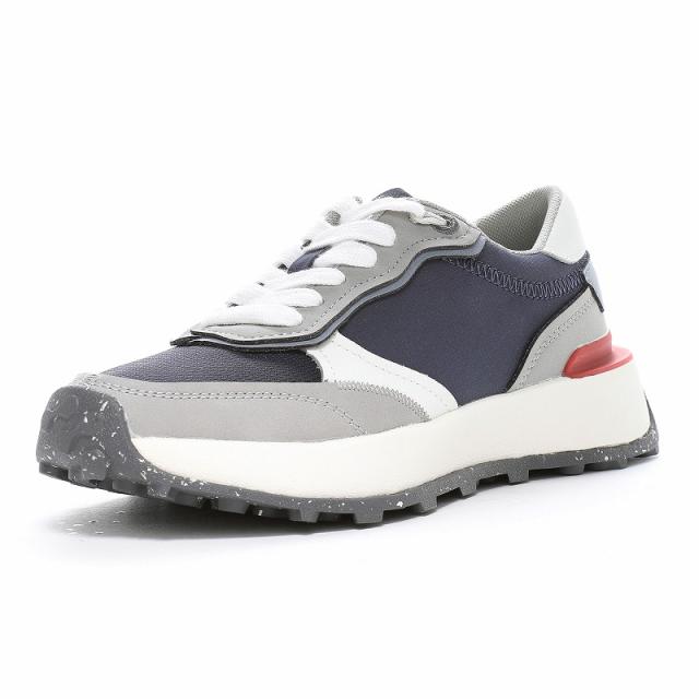 Moonstar（ムーンスター） スニーカー B/M （ビーエム） B/Mスラン 【ネイビー】 42700125 レトロ デザイン 安定感 クッション性 衝撃吸収 抗菌防臭 洗えるインソール おしゃれ ヒール高4cm メンズ・レディース 男性用・女性用 紺 25 {SK}