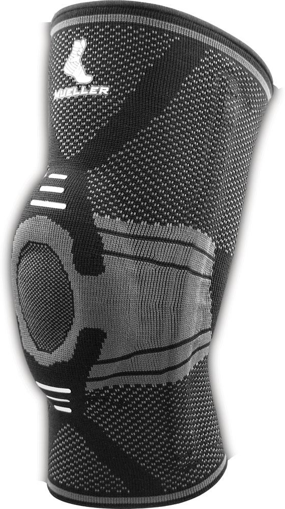 Mueller（ミューラー） トレーニング・フィットネス サポーター・テープ・包帯 オムニフォース ニースタビライザー KS-700 XL 左右兼用 1枚入り ひざ用サポーター 【ブラック】 メンズ・レディース 男性用・女性用 55694 黒 {SK}