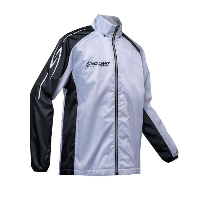 NISHI（ニシ） ランニング 陸上 3Dマルチブレーカージャケット 【ホワイト／ブラック】 NAS80-006J 0107 メンズ・レディース 男性用・女性用 白 黒 {SK}