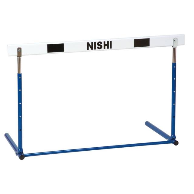 NISHI（ニシ） エクササイズ トレーニング 体育 陸上 プッシュ調節式ハードル（脚部折り畳み式） 中学校用 【ホワイト ／ブルー】 NG1011D 960 メンズ・レディース ・キッズ　男性用・女性用・子供用 白 青 {SK}