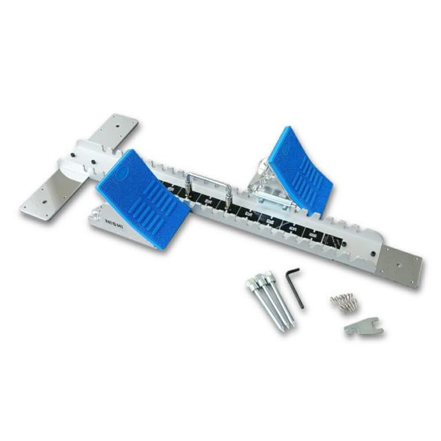 NISHI（ニシ） エクササイズ トレーニング 体育 陸上 スターティングブロックAL4段式 練習用 【シルバー】 NG1094C 960 メンズ・レディース ・キッズ　男性用・女性用・子供用 銀 {SK}
