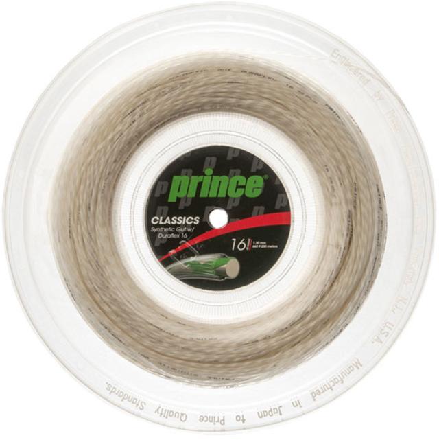 Prince （プリンス） テニス ガット・ラバー シンセティックガット DF16 200M リール 【ホワイト】 7J50201 硬式ガット メンズ・レディース 男性用・女性用 白 20SS {NP}