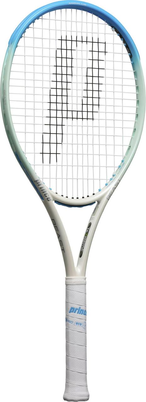 Prince （プリンス） テニス ラケット ビースト オースリー 100 (280g) 【ホワイト×ブルー】 7TJ237 ラケット硬式 硬式テニスラケット メンズ・レディース 男性用・女性用 白 青 25SS {SK}
