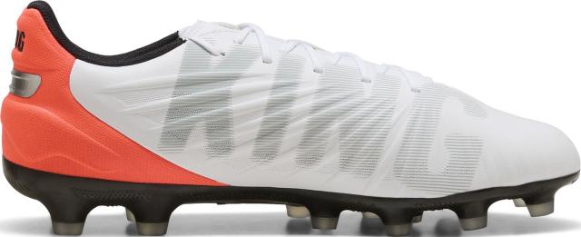 PUMA （プーマ） サッカー スパイク キング マッチ ワイド HG/AG 【プーマホワイト/プーマシルバー/グローイングレッド/プーマブラック】 108833 01 スパイク固定 シューズ メンズ・レディース 男性用・女性用 ホワイト 白 銀 赤 黒 20Q1 {SK}_4