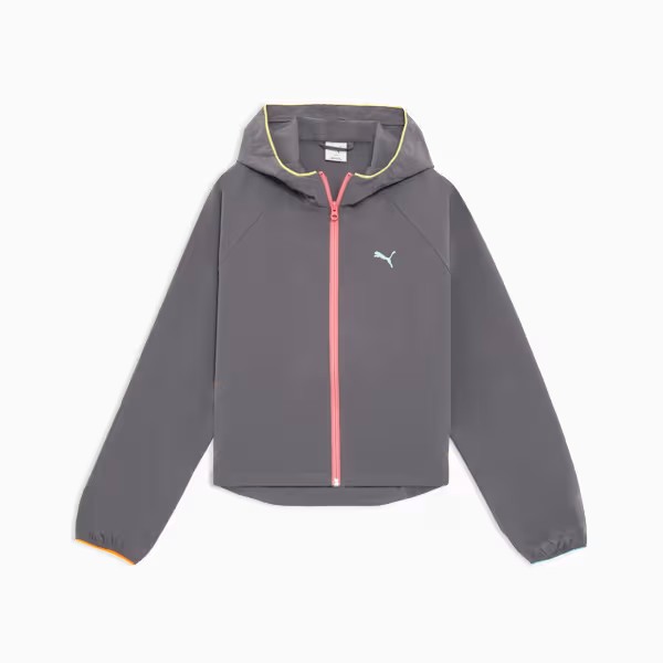 PUMA （プーマ） ウェルネス ウインドシャツ ストレッチ ウーブンジャケット 【グレー】 528890 15 パーカー パーカー レディース 女性用 プーマジャパン グレー 灰 26SS {SK}