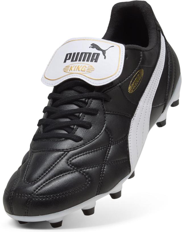 PUMA （プーマ） サッカー スニーカー キング TOP FG/AG(LONG PILE) 【ブラック/ホワイト】 108472 01 スパイク シューズ ユニセックス 男女兼用 ブラック 黒 白 25Q3 {SK}_5