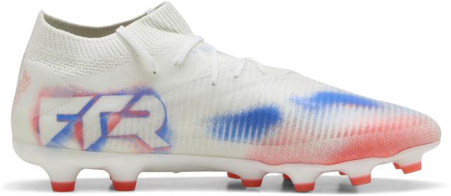 PUMA （プーマ） サッカー スニーカー フューチャー 8 プロ HG/AG 【ホワイト/ブラック/レッド】 108591 01 スパイク シューズ メンズ 男性用 ホワイト 白 黒 赤 25Q3 {SK}_3