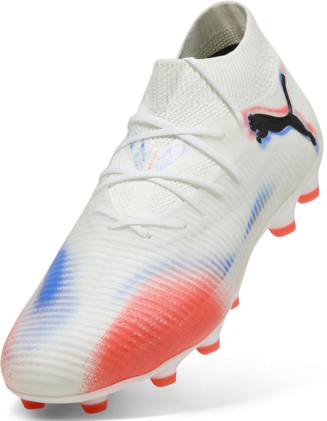 PUMA （プーマ） サッカー スニーカー フューチャー 8 プロ HG/AG 【ホワイト/ブラック/レッド】 108591 01 スパイク シューズ メンズ 男性用 ホワイト 白 黒 赤 25Q3 {SK}_4