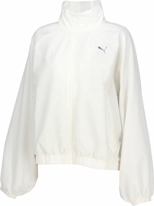 PUMA （プーマ） ウェルネス ウインドウェア TRN EDGE ウラメッシュライナー ウーブンJKT 【ウォームホワイト】 527989 87 ウインドブレーカー ジャケット レディース 女性用 ホワイト 白 25Q3 {SK}