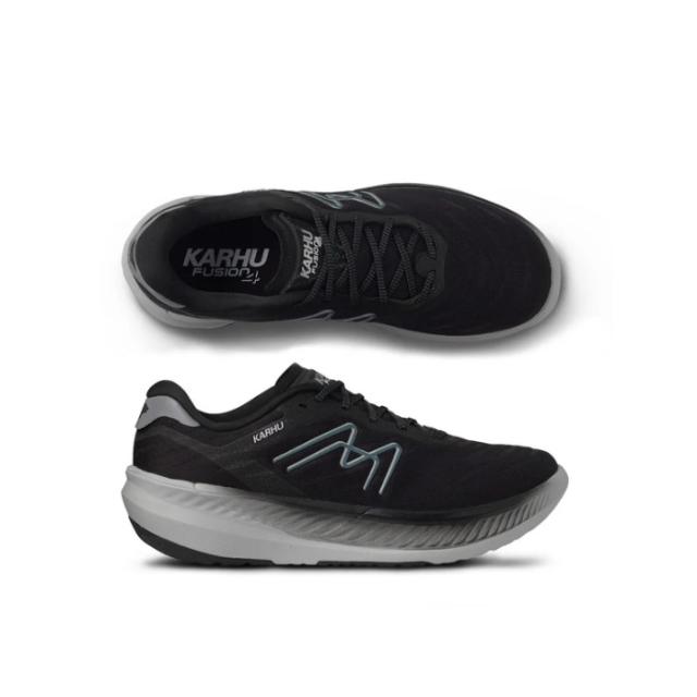 Seed（シード） KARHU （カルフ） 靴・シューズ スニーカー WOMEN’S FUSION （フュージョン） 4.0 【BLACK / STORMY WEATHER （ブラック/ストーミーウェザー）】 KH201014 ランニング 通勤 通学 滑りにくい レディース 女性用 黒 灰 25 {SK}