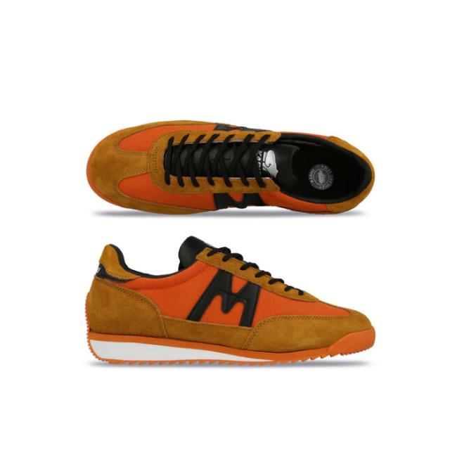 Seed（シード） KARHU （カルフ） 靴・シューズ スニーカー MESTARI （メスタリ） 【JAFFA ORANGE/BLACK （ジャファオレンジ/ブラック）】 KH805001 通勤 通学 日常 滑りにくい メンズ・レディース 男性用・女性用 橙 黒 25 {SK}