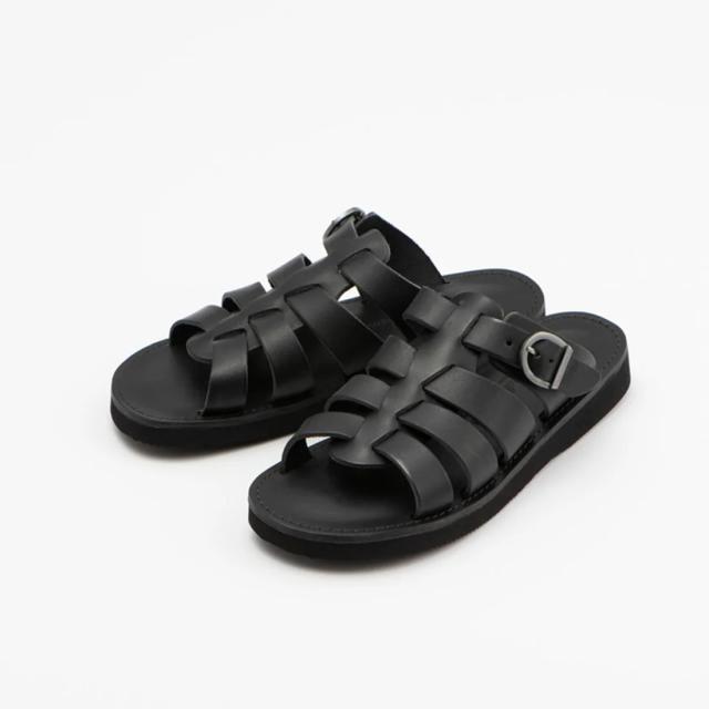 Seed（シード） organic handloom （オーガニックハンドルーム） 靴・シューズ グルカサンダル MONTEREAU （モントロー） 【ブラック】 OH008009 クロッグ レザー 本革 男女兼用 メンズ・レディース 男性用・女性用 黒 25 {SK}