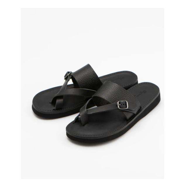 Seed（シード） organic handloom （オーガニックハンドルーム） 靴・シューズ サンダル TRENT （トレント） 【ブラック】 OH014009 レザー 本革 ストラップ 男女兼用 メンズ・レディース 男性用・女性用 黒 25 {SK}