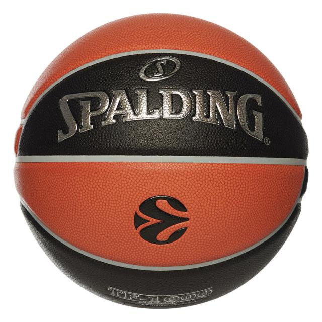 SPALDING（スポルディング） バスケットボール ボール レガシー TF-1000 EuroLuegue オフィシャルゲームボール 7号球 【ブラウン／ブラック】 84-004Z  メンズ ユニセックス 男子一般用 クラリーノ人工皮革 茶 黒 21AW 2021 {SK}