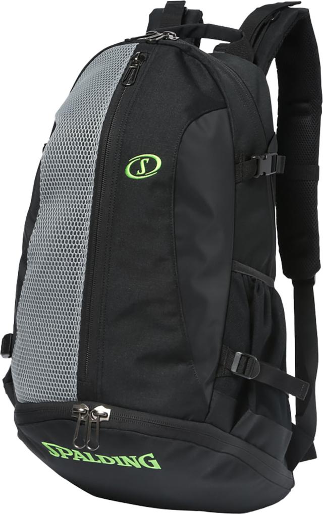 SPALDING （スポルディング） バスケットボール バッグ ケイジャー ブリーズ グレー×グリーン 【グレー×グリーン】 40-017GG バックパック バスケットバッグ ユニセックス 男女兼用 灰 25FW {SK}