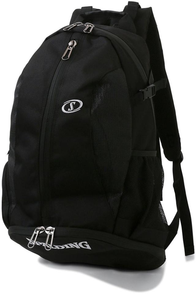 SPALDING （スポルディング） バスケットボール バッグ ケイジャープロ ブラック×シルバー 【ブラック×シルバー】 41-013SV バックパック バスケットバッグ ユニセックス 男女兼用 黒 22SS {SK}