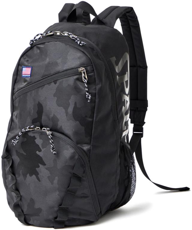 SPALDING （スポルディング） バスケットボール バッグ ハーフデイ スレートカモ 【スレートカモ】 50-003SC バックパック バスケットバッグ ユニセックス 男女兼用 黒 24SS {SK}