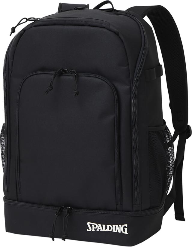 SPALDING （スポルディング） バスケットボール バッグ クルーボックス 40 ブラック×ホワイト 【ブラック×ホワイト】 50-027BW バックパック バスケットバッグ ユニセックス 男女兼用 黒 24FW {SK}