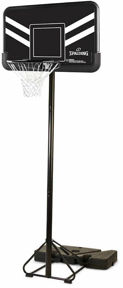 SPALDING （スポルディング） バスケットボール グッズ 44インチ テレスコーピング コンポジット ポータブル 【ブラック】 5B1076JP バスケットゴール アクセサリー ユニセックス 男女兼用 黒 23SS {SK}