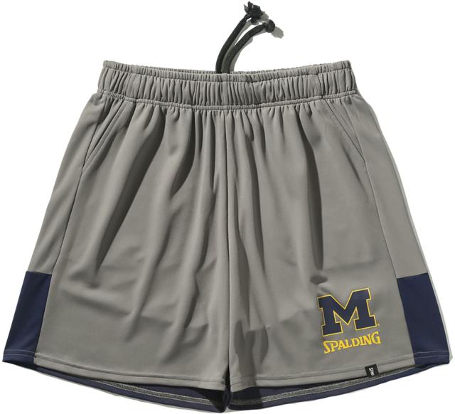 SPALDING （スポルディング） バスケットボール ショートパンツ プラクティスパンツ ミシガン アーチ ロゴ バック 【ストーン】 SMP25027M 8800 プラクティスパンツ パンツ ユニセックス 男女兼用 灰 25SS {NP} 4,397円