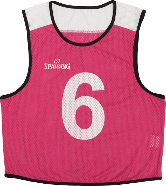 SPALDING （スポルディング） バスケットボール グッズ ビブス6枚セット No.0〜5 【ピンク】 SUB130180 6200 ビブス アクセサリー ユニセックス 男女兼用 桃 9999 {SK}