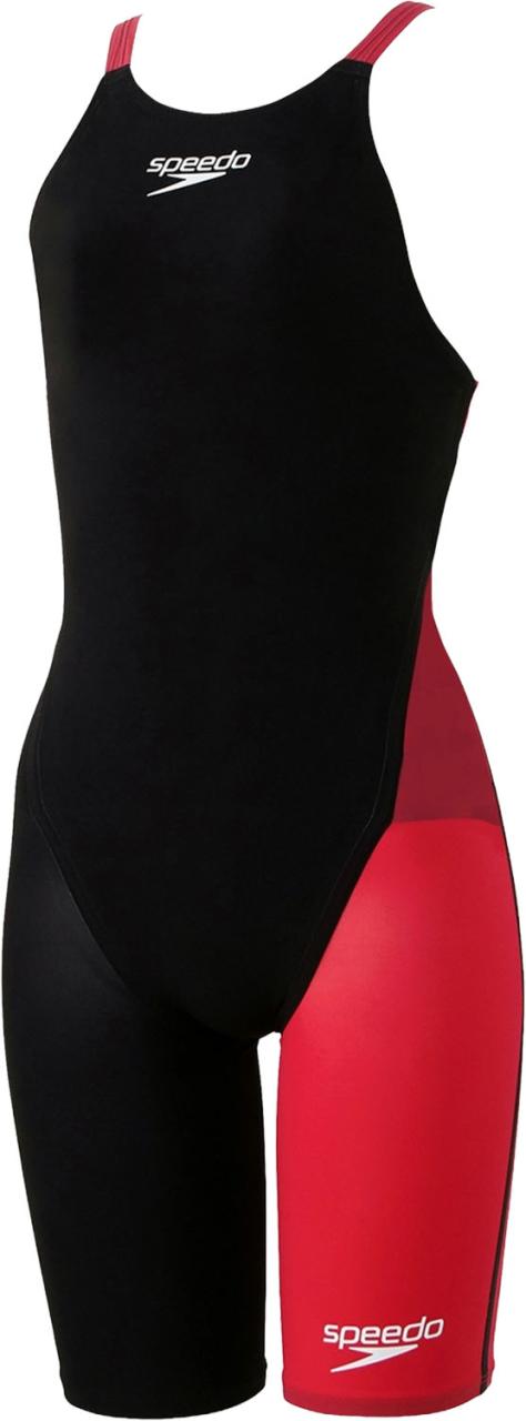 Speedo （スピード） 水泳 水着 Fastskin Pro III Openback Kneeskin 【ブラック/レッド】 SCG12101F KR 水着ガールズ競泳用（公認） 競泳水着 ガールズ・ジュニア・キッズ 子供用 ゴールドウイン スピード・エレッセ ブラック 黒 赤 24S1 {SK}