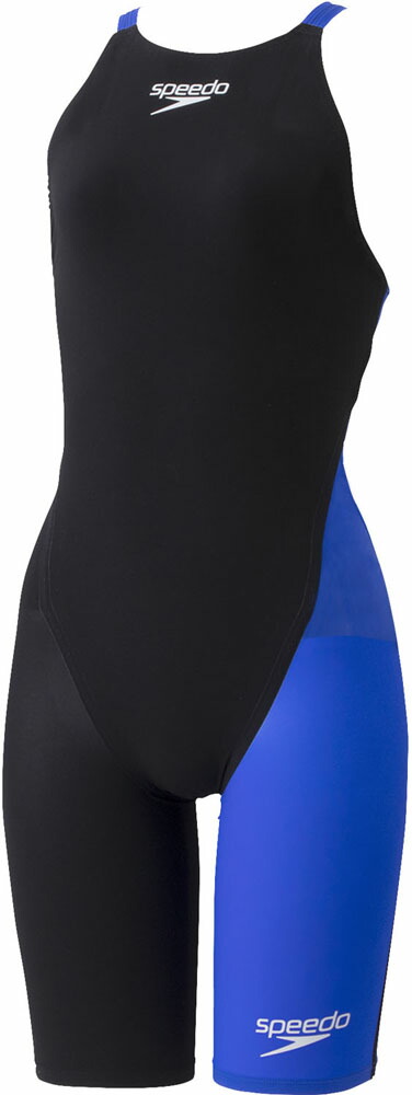 Speedo （スピード） 水泳 水着 Fastskin ProIII Openback Kneeskin 【ブラック×ブルー】 SCW12101F KB 水着レディース競泳用（公認） レディース競泳水着 レディース 女性用 ブラック 黒 青 24S1 {SK}