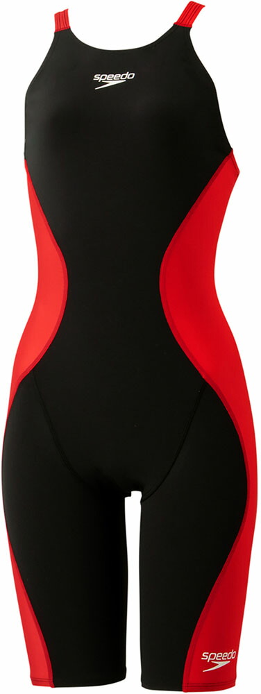 Speedo （スピード） 水泳 水着 Pro Hybrid 2 Openback Kneeskin 【ブラック×レッド】 SCW12201F KR 水着レディース競泳用（公認） レディース競泳水着 レディース 女性用 ブラック 黒 赤 24S1 {SK}