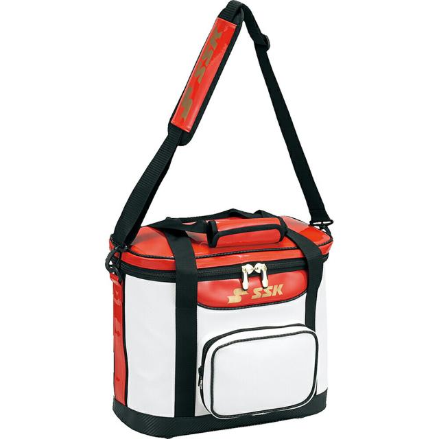 SSK （エスエスケイ） 野球 バッグ・ケース ボールバッグ(5ダース用) 【ホワイト×レッド】 BH2001 1020 ボールバッグ ベースボール ユニセックス 男性用・女性用 白 2025AW {SK}