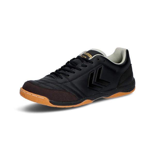 hummel （ヒュンメル） フットサル シューズ・靴 アピカーレ5 SL WIDE PG 【ブラック×ゴールド】 HAS5129 9038 トレーニングシューズ スニーカー ユニセックス 男性用・女性用 黒 2025SP {SK}