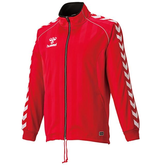hummel （ヒュンメル） サッカー ウェア ジュニアウォームアップジャケット 【レッド】 HJT2059 20 トレーニングシャツ アパレル ジュニア キッズ 子供用 赤 2025SP {SK}
