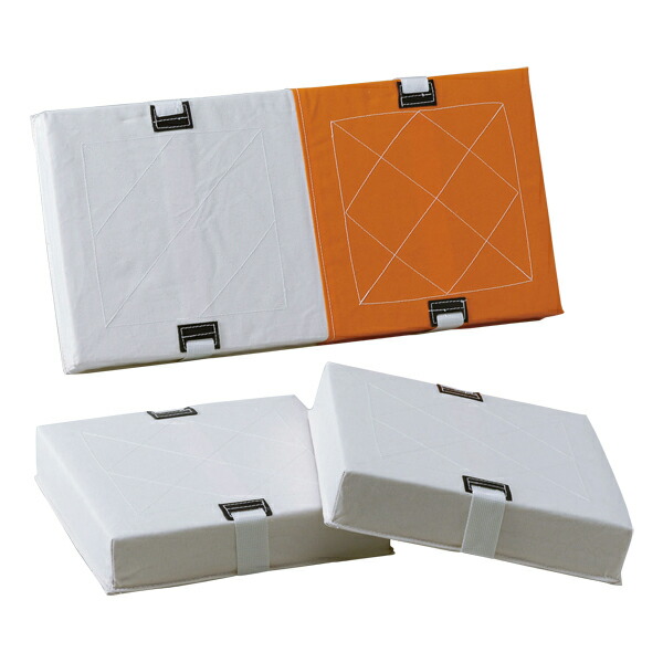 TOEI LIGHT（トーエイライト） 体育用品 野球 ソフトボール ベース・プレート ソフトダブルベースセット380 【オレンジ/ホワイト】 B3359 橙 白 {SK}