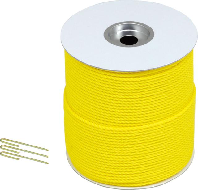 TOEI LIGHT（トーエイライト） 体育用品 テープ 印 マーカー ライン引き グランドロープ 6×300(3) 【イエロー】 G1189 黄 {SK}