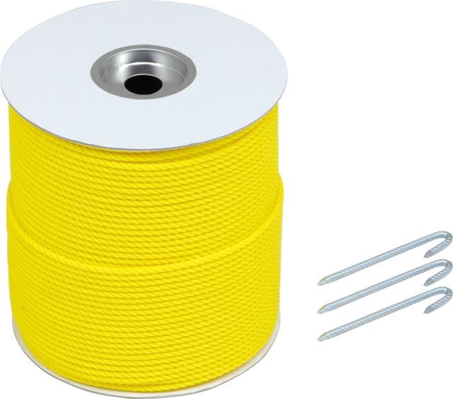 TOEI LIGHT（トーエイライト） 体育用品 テープ 印 マーカー ライン引き グランドロープ 6×300(7) 【イエロー】 G1623 黄 {SK}