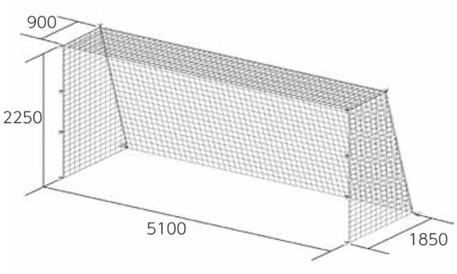 TOEI LIGHT （トーエイライト） サッカー 器具・備品 ジュニアサッカーゴールネット 【ホワイト】 B-2480 ネット サッカーゴールネット メンズ・レディース 男性用・女性用 ホワイト 白 9999 3 {SK}