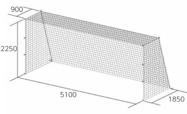 TOEI LIGHT （トーエイライト） サッカー 器具・備品 ジュニアサッカーゴールネット 【ホワイト】 B-2563 ネット サッカーゴールネット メンズ・レディース 男性用・女性用 ホワイト 白 9999 3 {SK}