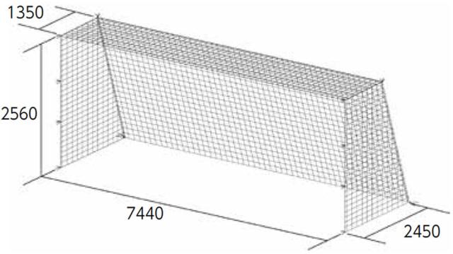 TOEI LIGHT （トーエイライト） サッカー 器具・備品 一般サッカーゴールネット 【ホワイト】 B-3773 ネット サッカーゴールネット メンズ・レディース 男性用・女性用 ホワイト 白 9999 4 {SK}