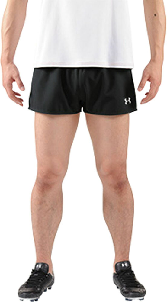 UNDER ARMOUR （アンダーアーマー） フィットネス・トレーニング トレーニングウェア UA チーム ラグビー プラクティス ショートパンツ 【ブラック/ホワイト】 1295619 001 トレーニングハーフパンツメンズ ショーツ メンズ 男性用 ブラック 黒 白 21SS {NP}